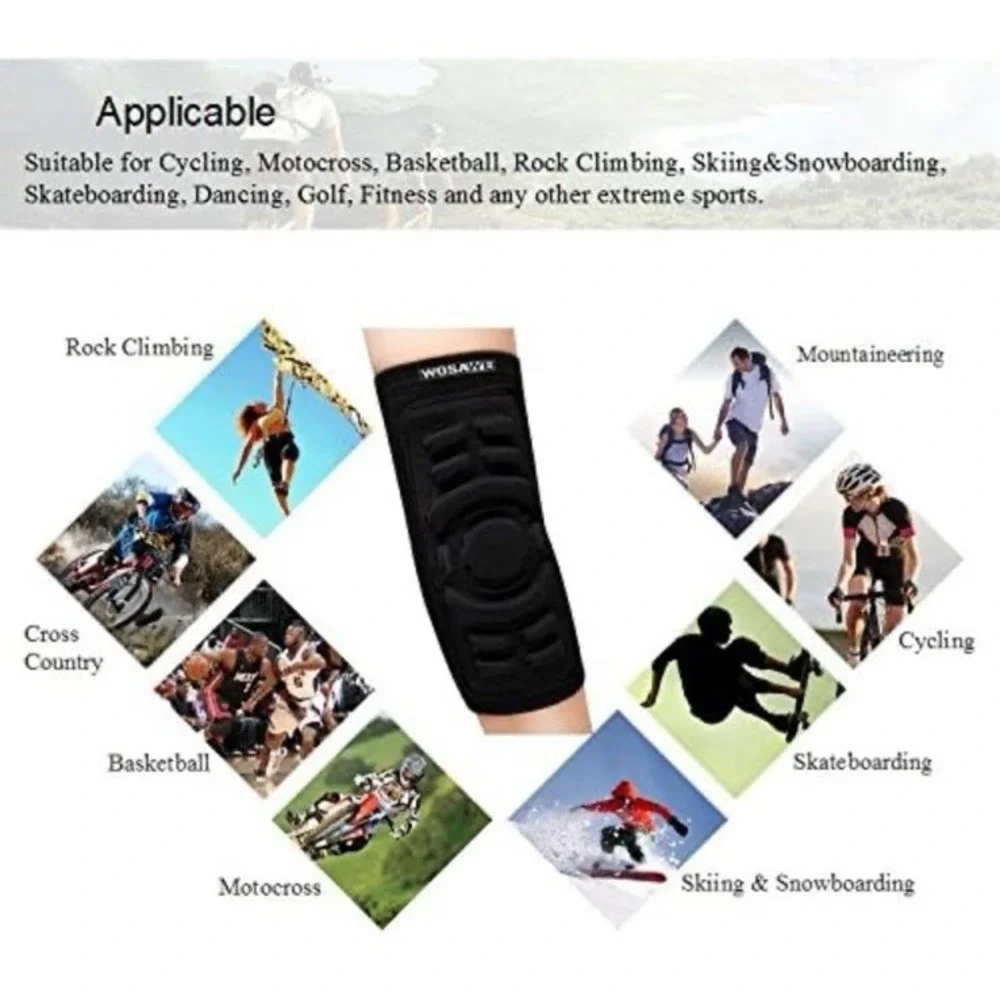 New WOSAWE‎ Best Elastic Combat Hockey Elbow Pads (1 Piece)